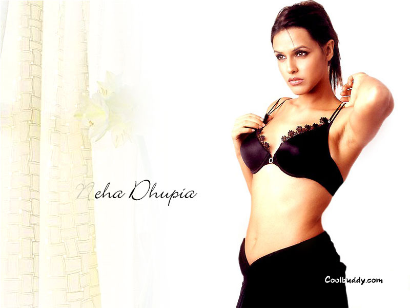 neha dhupia in bra : wallpapers - download latest high quality ...