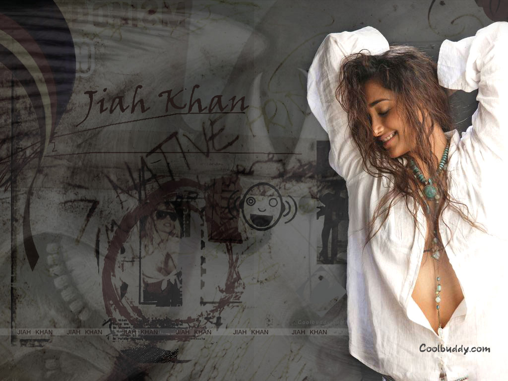 Hot Jiah Khan HD photos in white shirt